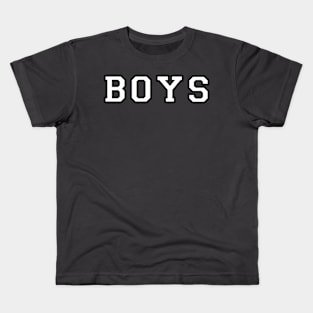 "Varsity "Boys" - Queer Pride - (WHT Text) Kids T-Shirt